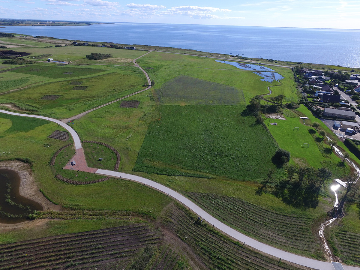 Naturbydelen Ringkøbing Fjord Luftfoto