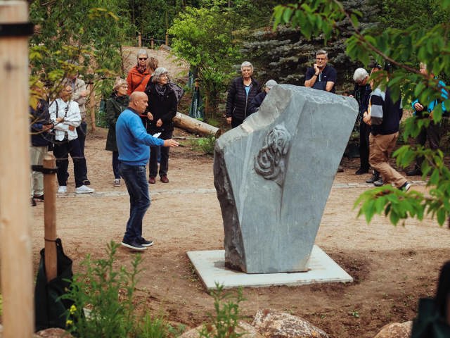 Grønlandsk skulptur fra bagsiden
