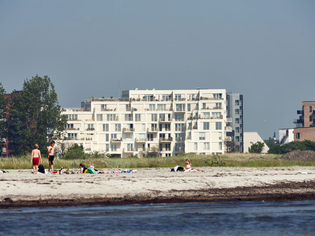 Strandterrasserne Set Fra Vandet