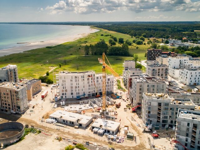 Dronefoto af Søndre Havn - juni 2019