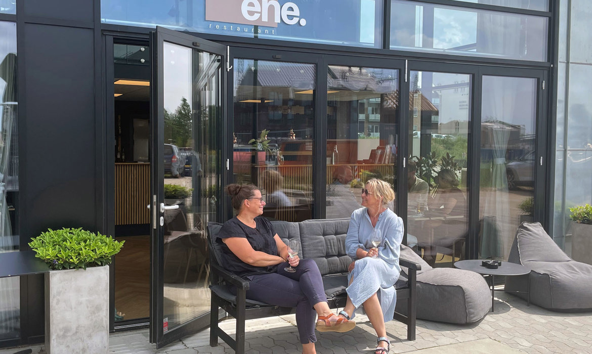 Restaurant Ene På Terrassen Foto Kanalbyen I Fredericia Lowres