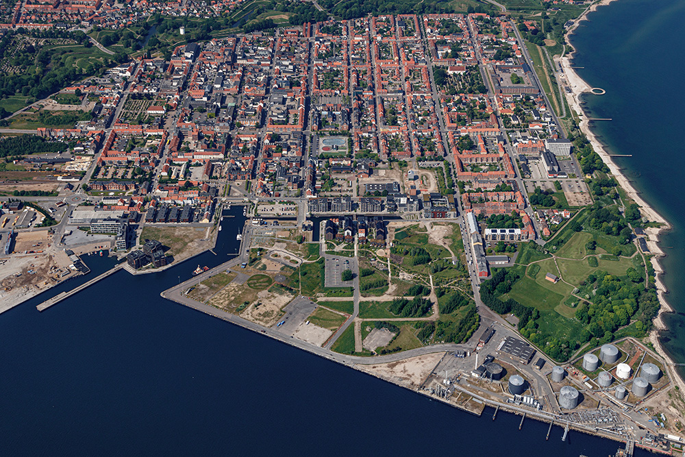 Fredericia fra luften