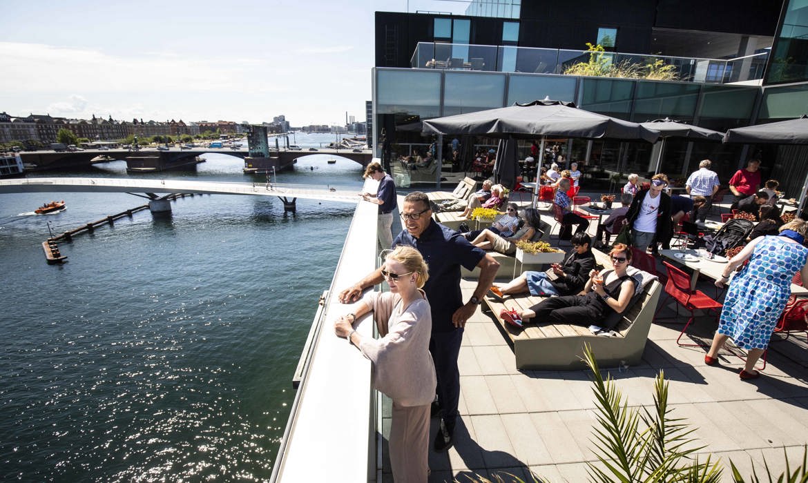 Dansk Arkitektur Center Cafe Terrasse Foto Kontraframe