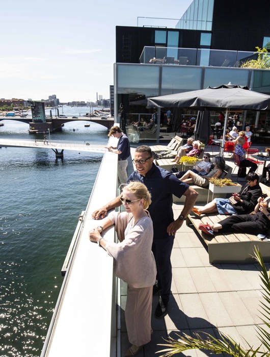 Dansk Arkitektur Center Cafe Terrasse Foto Kontraframe