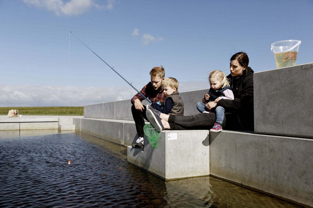 Siddetrappe Naturbydelen Familie Fisker